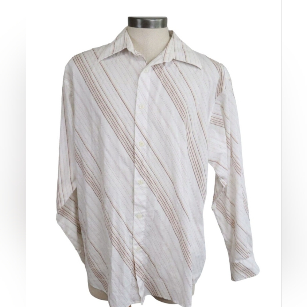 Eighth Avenue Men's Button Dress Down Shirt in Size XL
